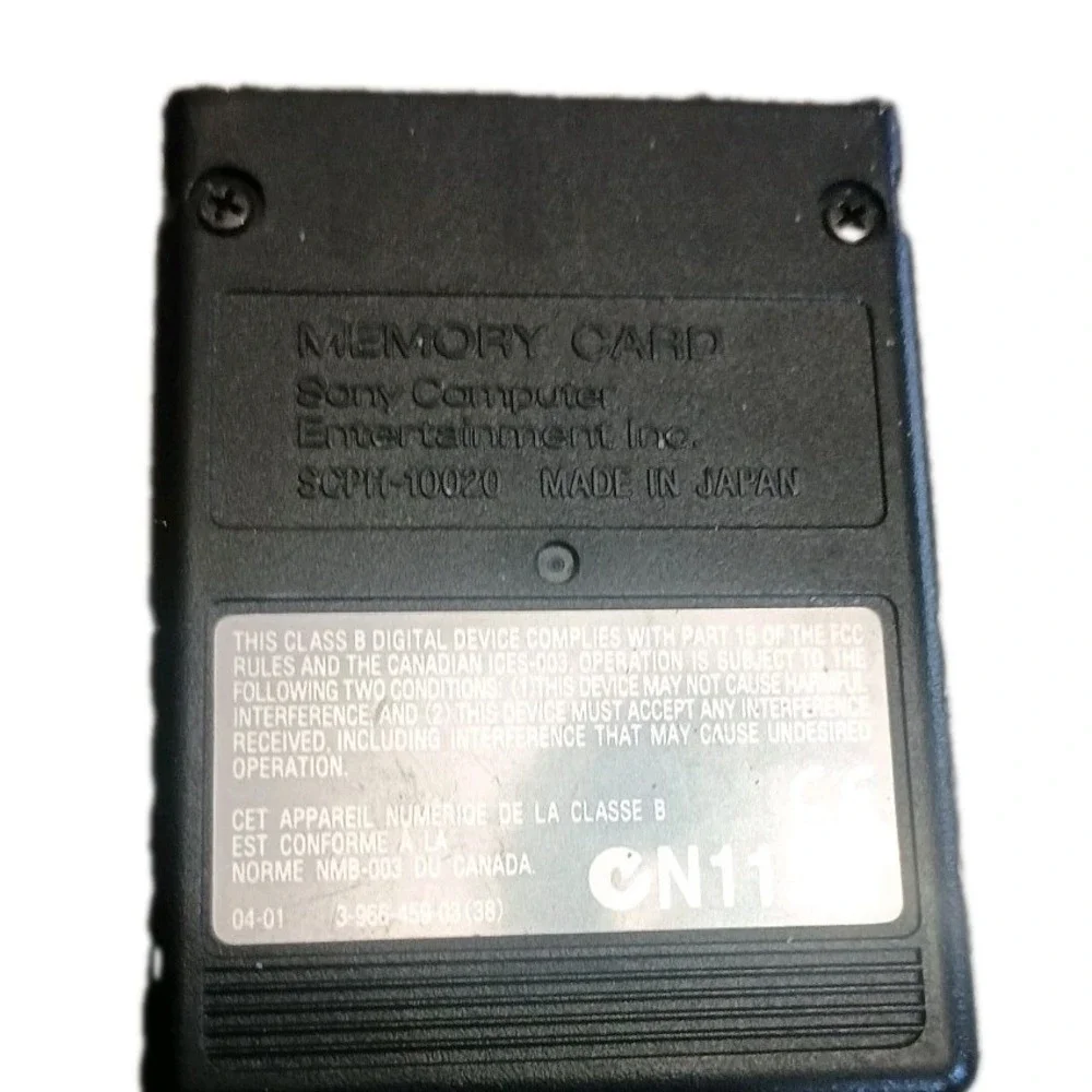 Sony PlayStation 2 8MB MagicGate Memory Card SCPH-10020 Black